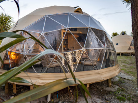 glamping domes at Ross Beach TOP 10