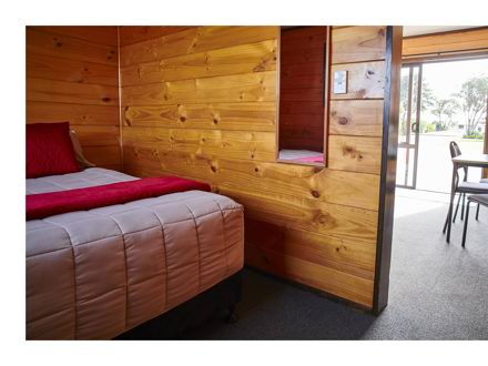 bedroom in small standard cabin
