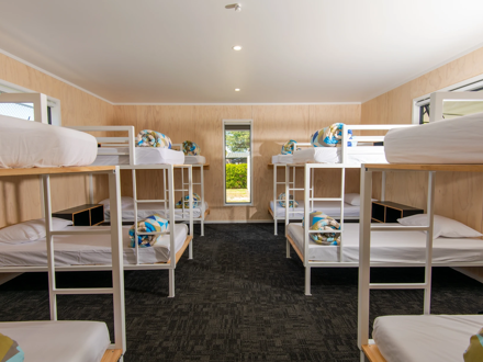 Bunk beds in lodge