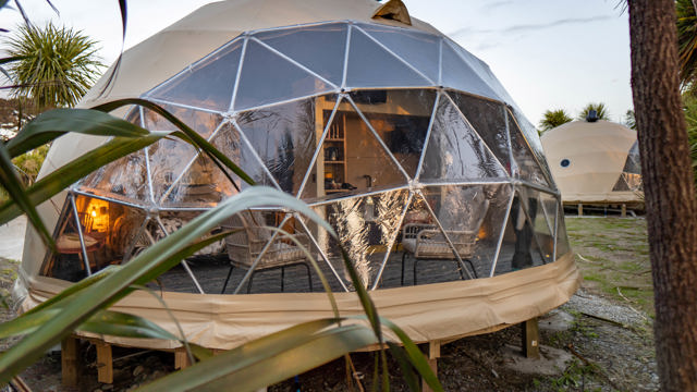 glamping domes at Ross Beach TOP 10