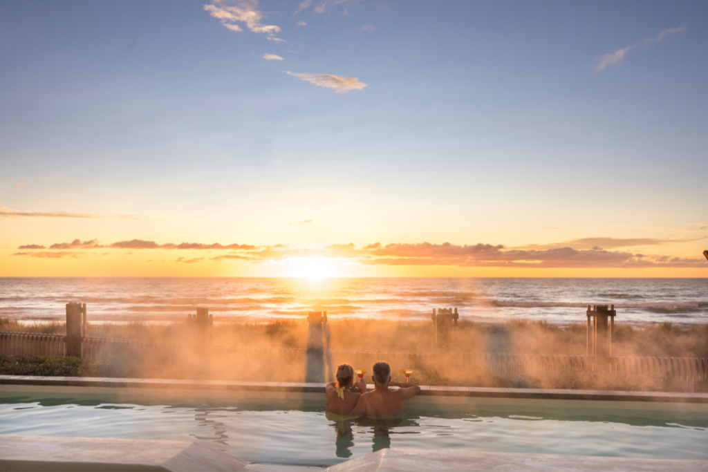 Epic Hot Pools In South Island With Stunning Snowy Backdrops