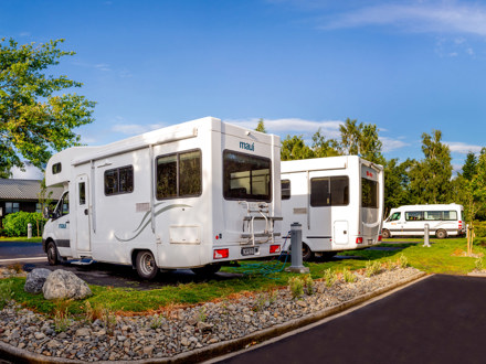 campervans and powered sites in Hanmer Springs