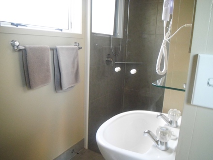 bathroom in self-contained unit