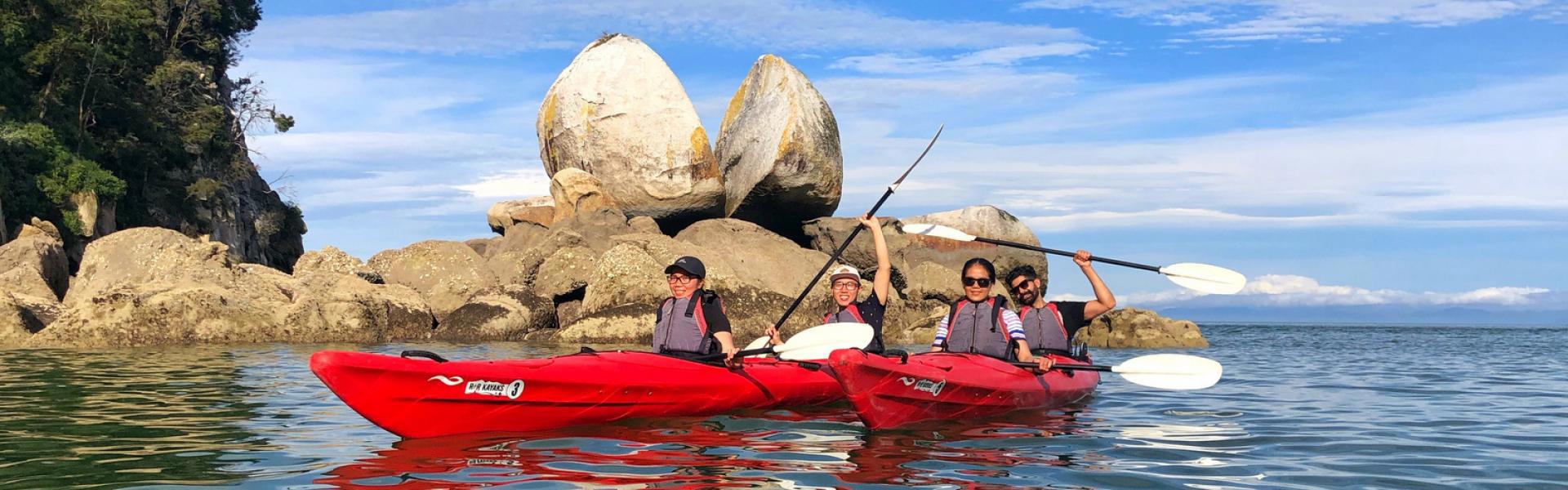 kayaking at Split Apple Rock with R & R Kayaks