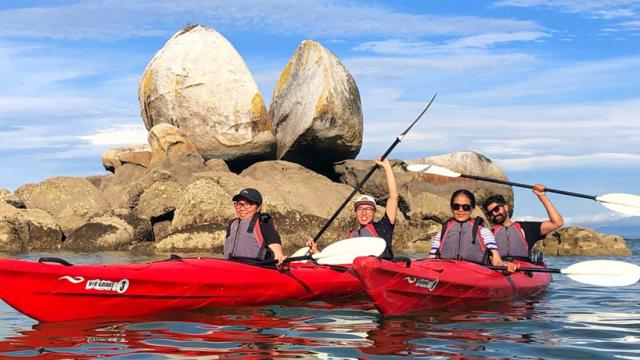 kayaking at Split Apple Rock with R & R Kayaks