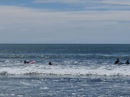 surfing at Carters Beach