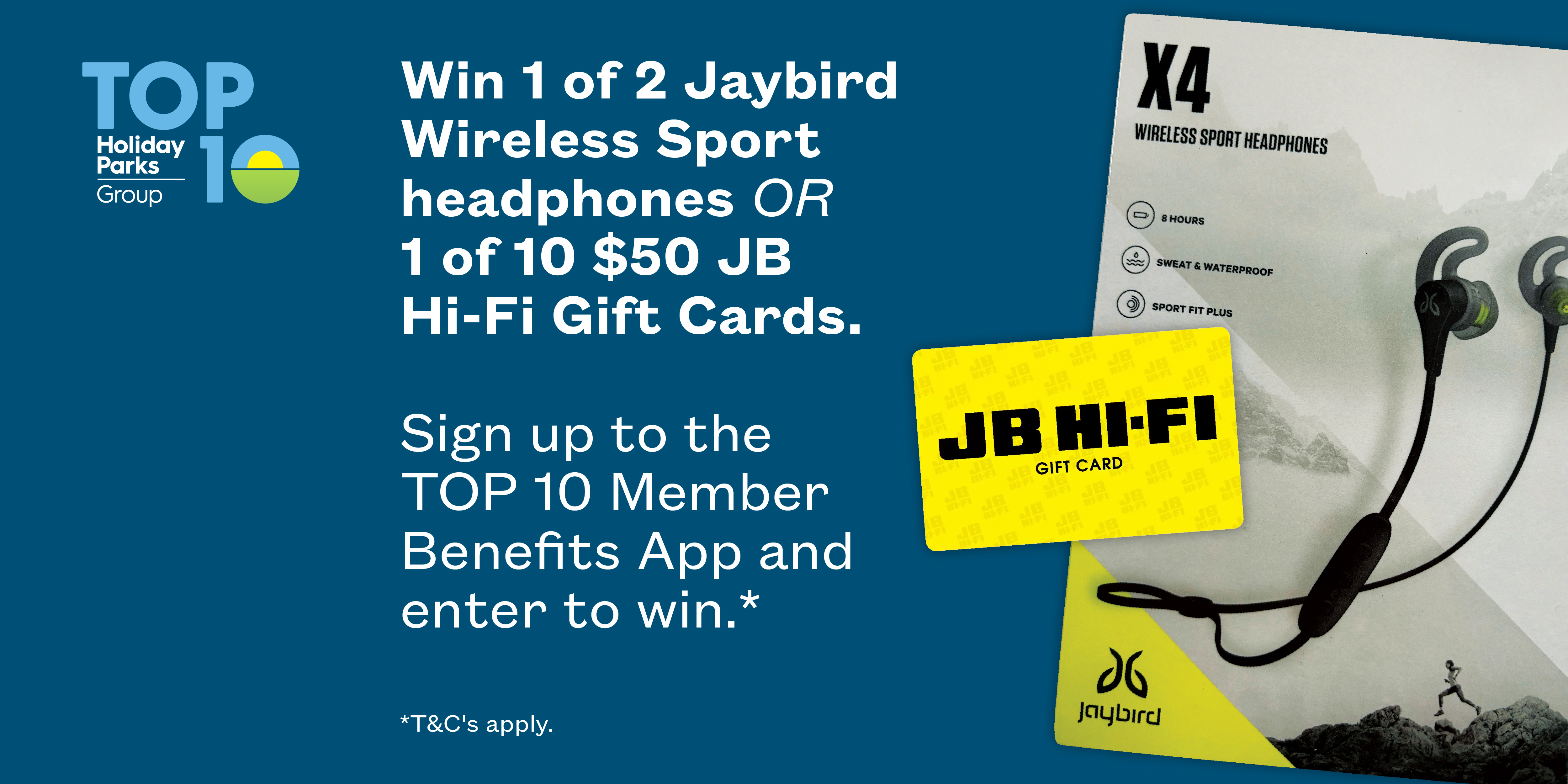 Win 1 of 2 Jaybird Wireless Sport Headphones or 1 of 10 $50 JB Hi-Fi Gift Cards