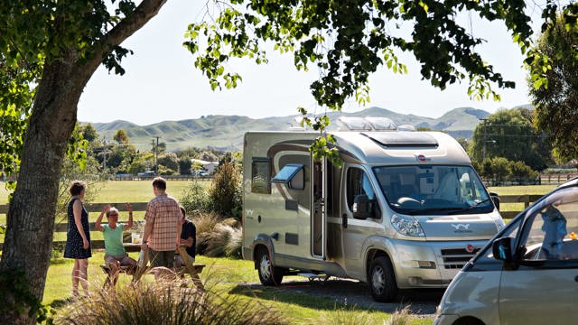 Powered Site at Martinborough TOP 10 Holiday Park for campervans, caravans and tents