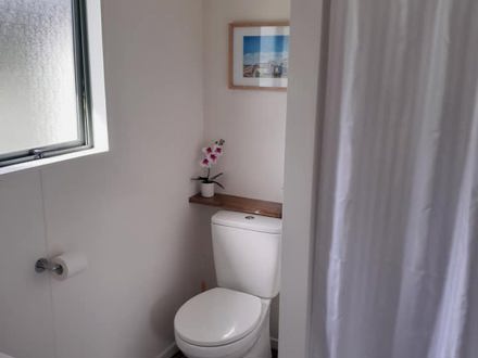 Self-contained studio bathroom