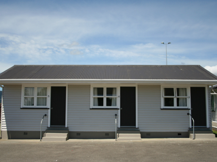 Exterior of basic cabins