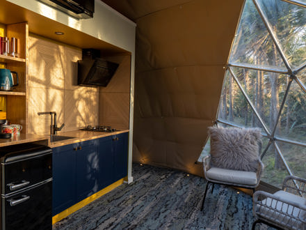 Ross Beach TOP 10 geo dome kitchenette