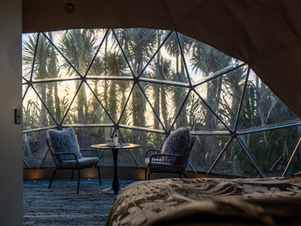 glamping domes at Ross Beach TOP 10