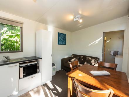 Self Contained Living Area at Ahipara TOP 10 Holiday Park