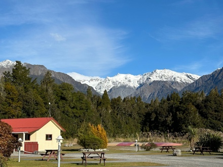 View from Franz Josef TOP 10 Holiday Park