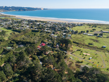 Ahipara TOP 10 Holiday Park Birds Eye View