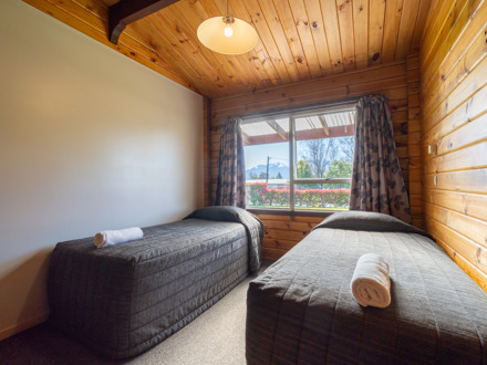 single beds in house at Te Anau TOP 10