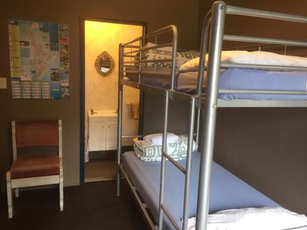 Lodge Bunk Room with ensuite at Ahipara TOP 10 Holiday Park