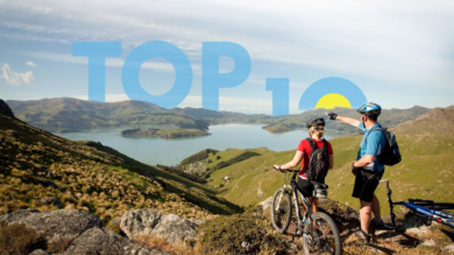 TOP 10 Holiday Parks Banner Image Cyclists Up Hill