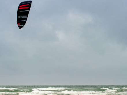 Kite surfing at Carters Beach