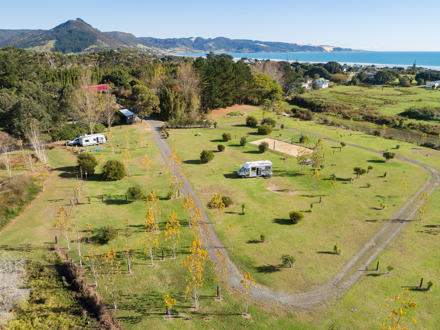 Ahipara TOP 10 Holiday Park Birds Eye View