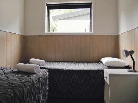 Bedroom in motel