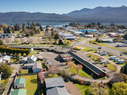 aerial view of Te Anau TOP 10