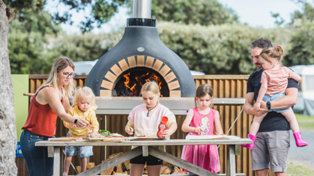 New Zealand Holiday Park Pizza OVen
