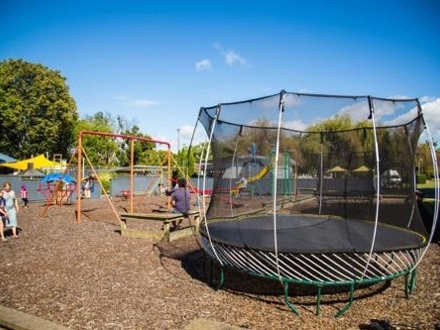 Hastings TOP 10 Holiday Park Non-powered Site Playground with Trampoline